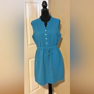 SHEIN Teal Sleeveless Dress
